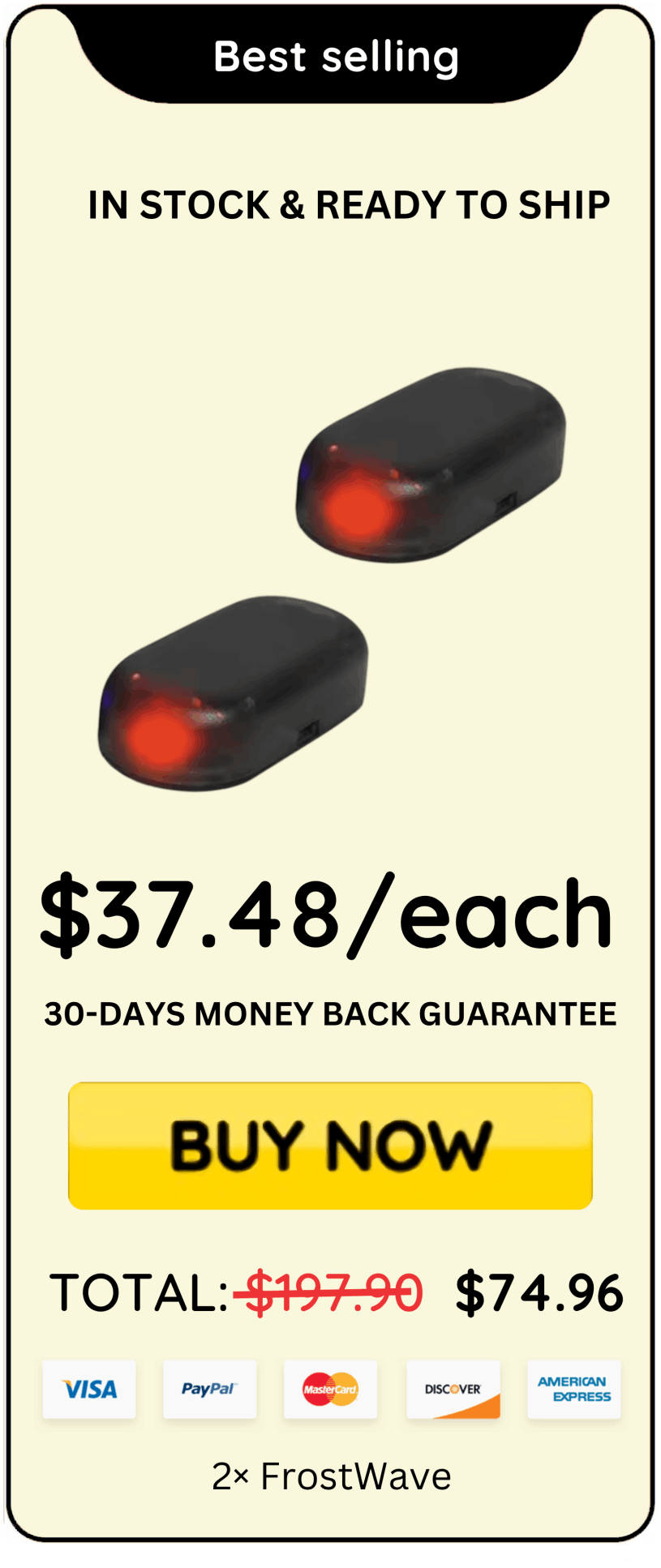 FrostWave offer price 