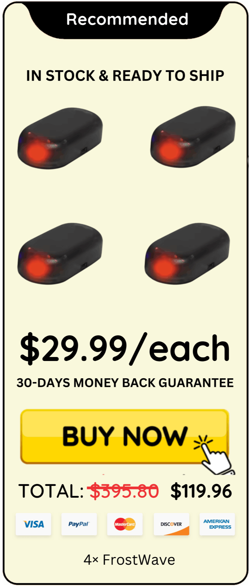 FrostWave offer price 
