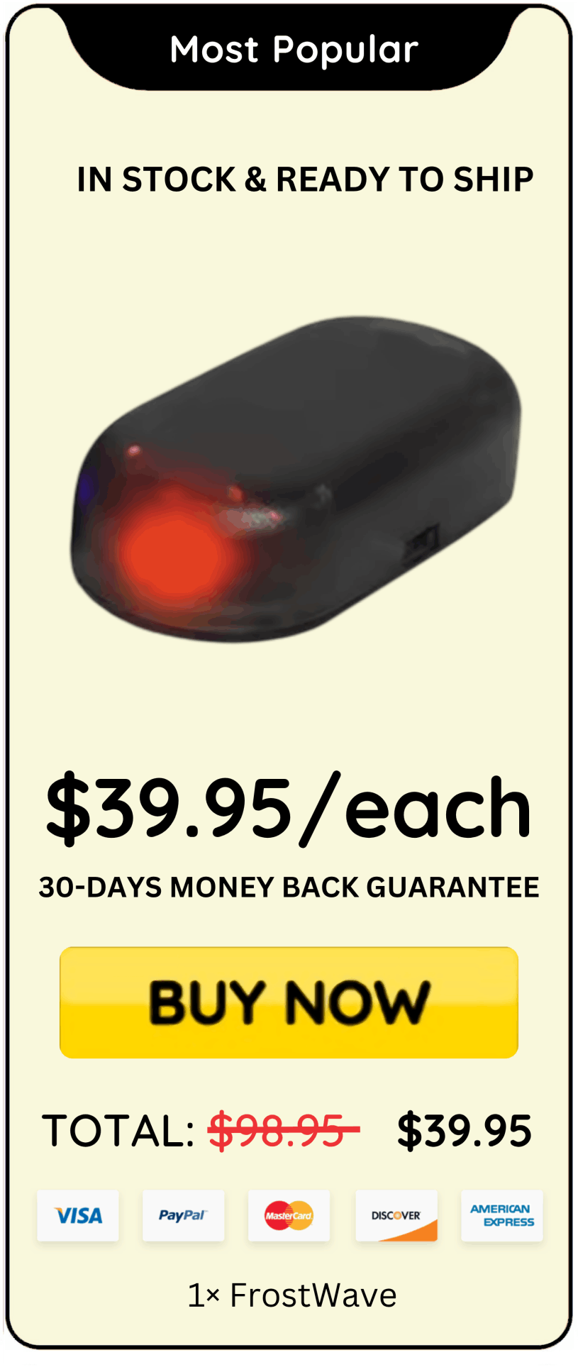 FrostWave offer price 